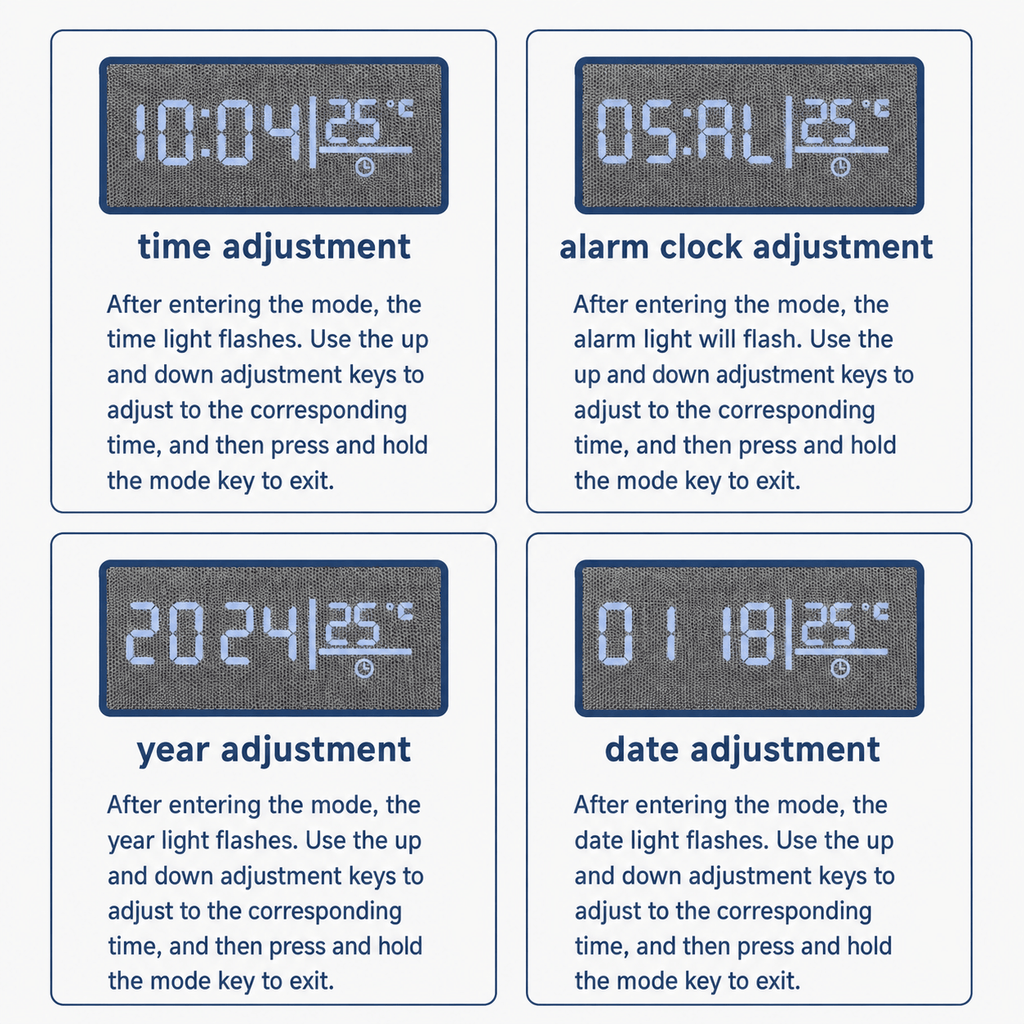 Royal Opera Alarm Clock Wireless Charging Digital Display
