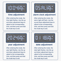 Royal Opera Alarm Clock Wireless Charging Digital Display