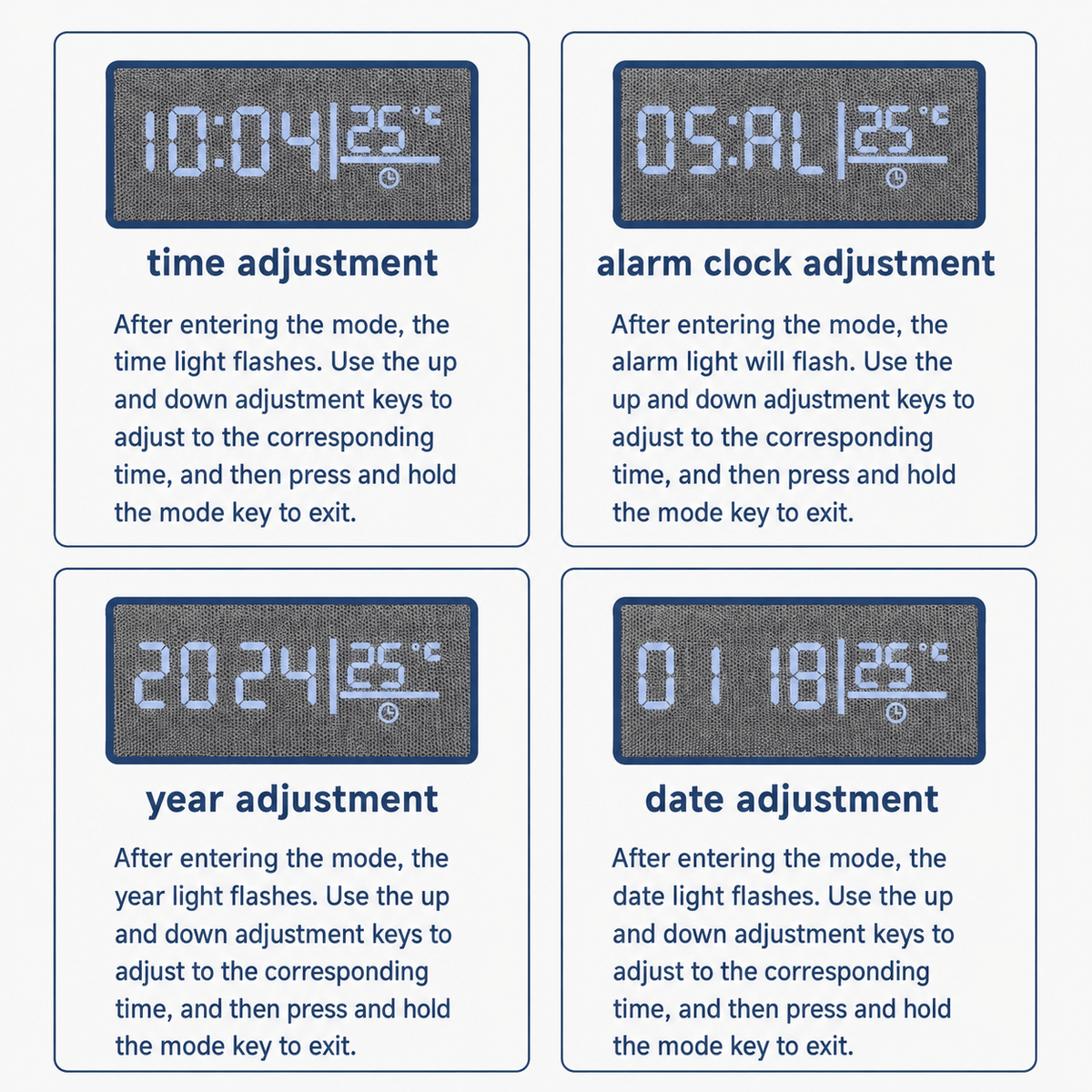 Royal Opera Alarm Clock Wireless Charging Digital Display