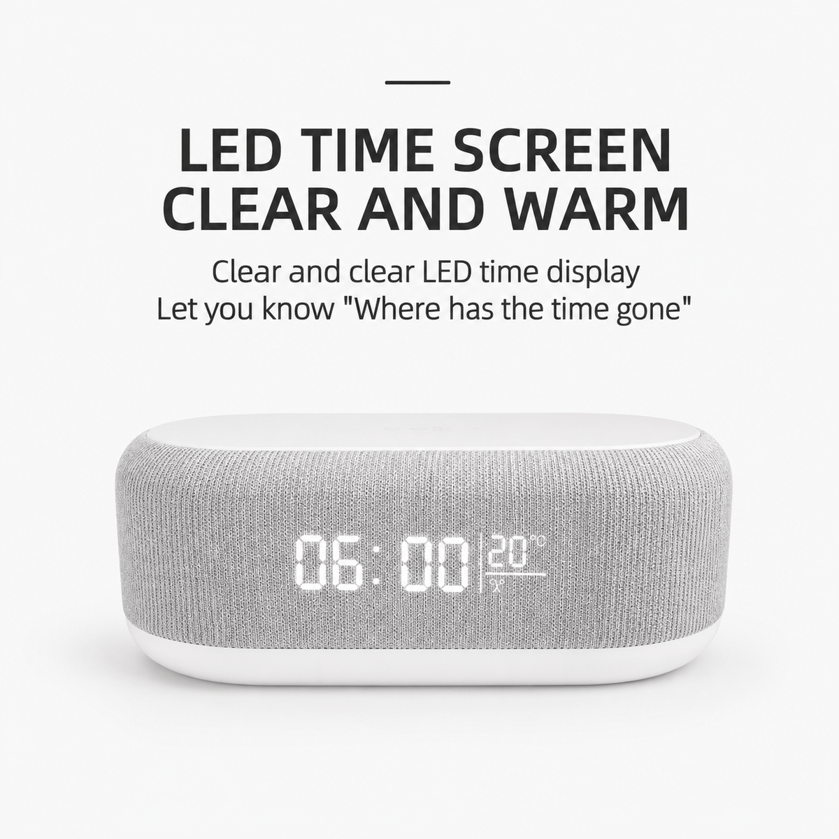 Royal Opera Alarm Clock Wireless Charging Digital Display
