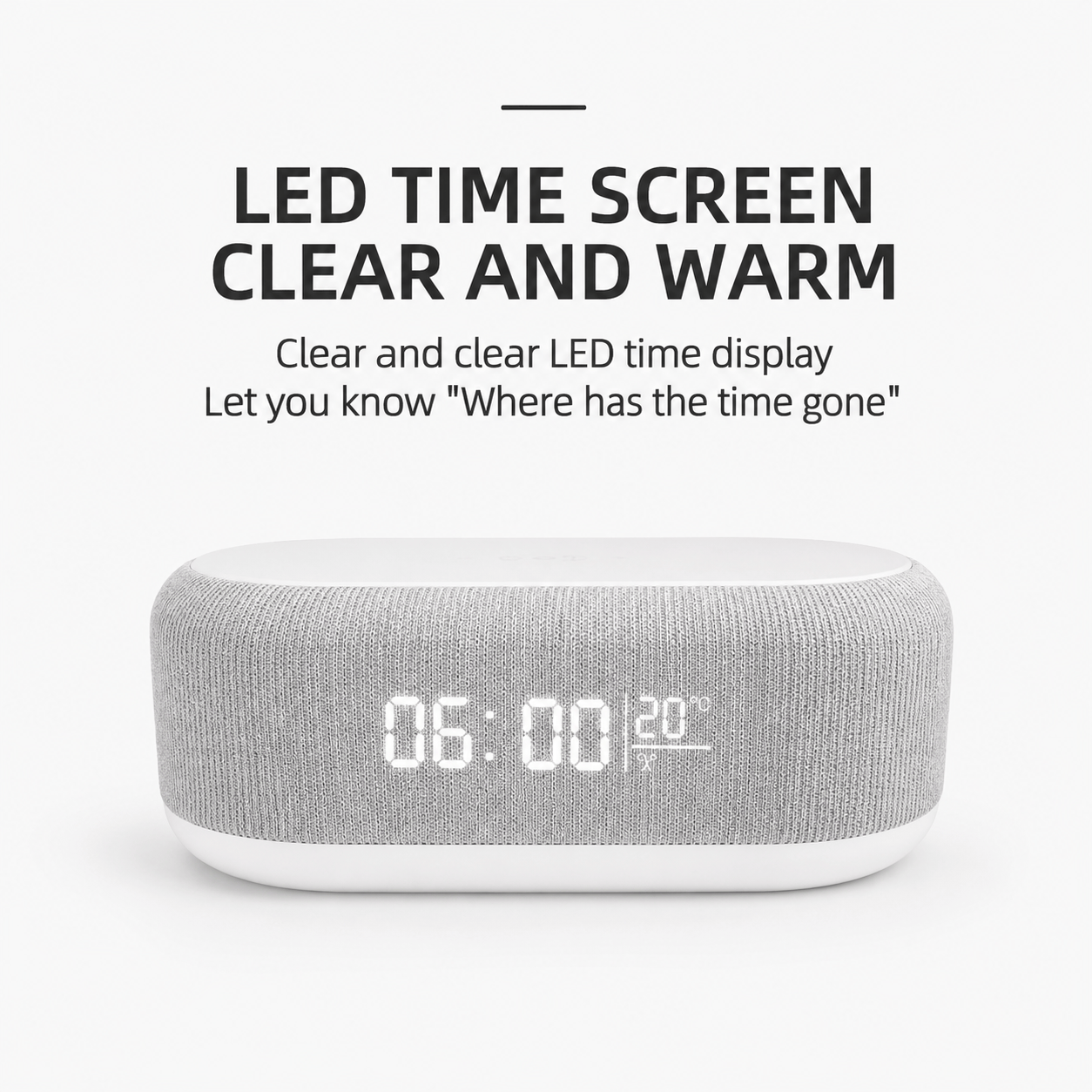 Royal Opera Alarm Clock Wireless Charging Digital Display