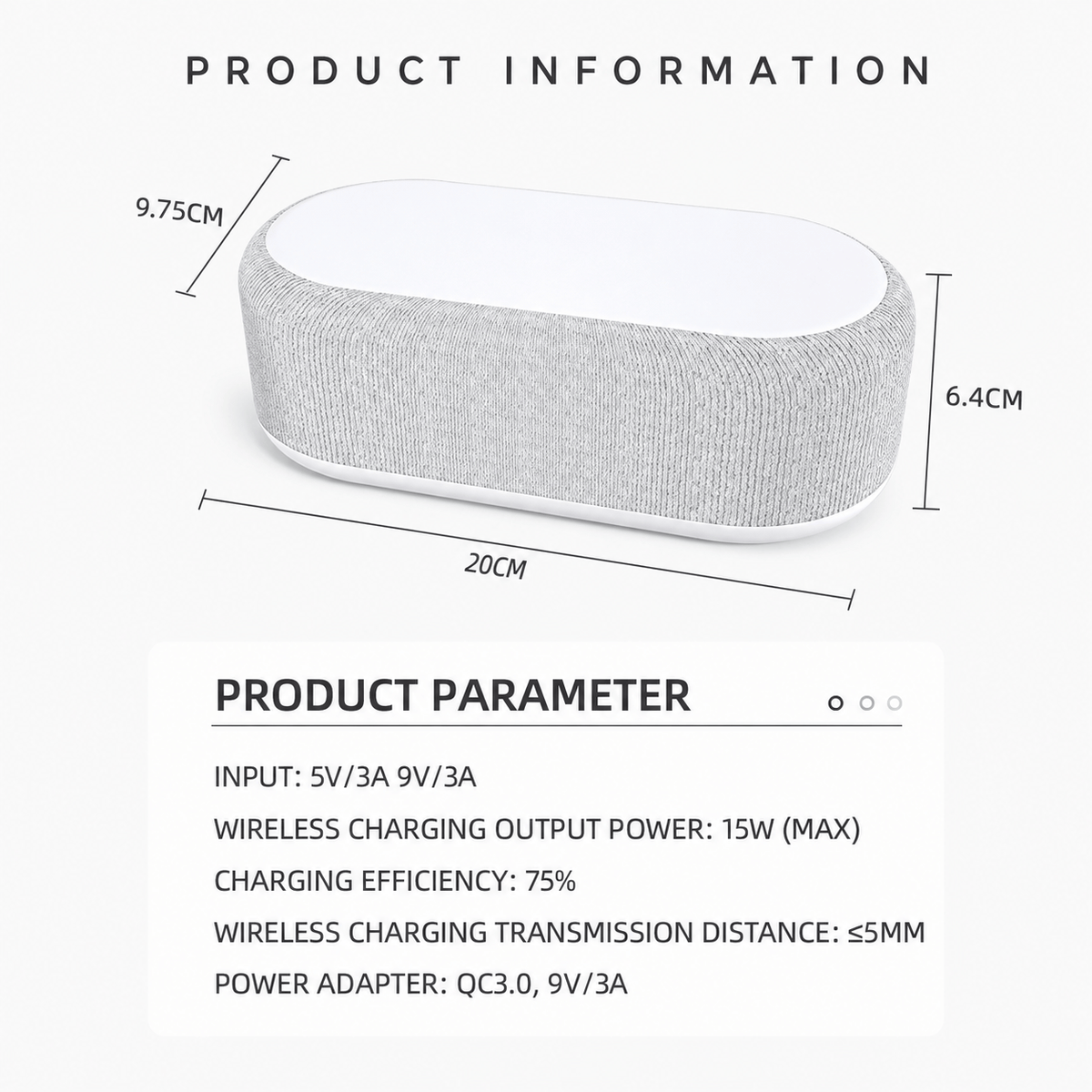 Royal Opera Alarm Clock Wireless Charging Digital Display