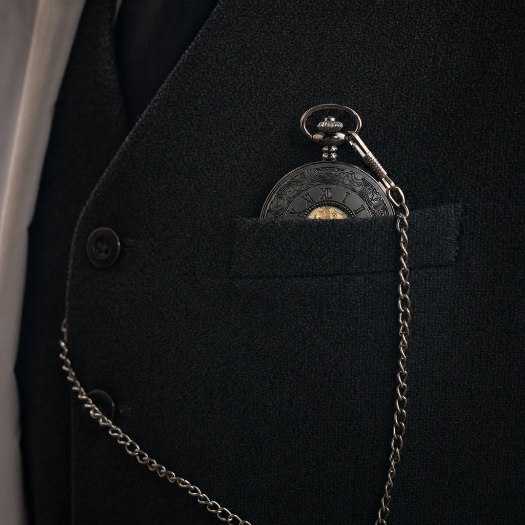Royal Opera Antique Hunter Pocket Watch For Men