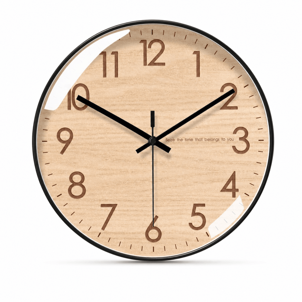 Royal Opera Bamboo / 25 cm Wall Clock Farmhouse Silent
