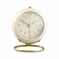 Royal Opera Beige Vintage Twin Bell Alarm Clock