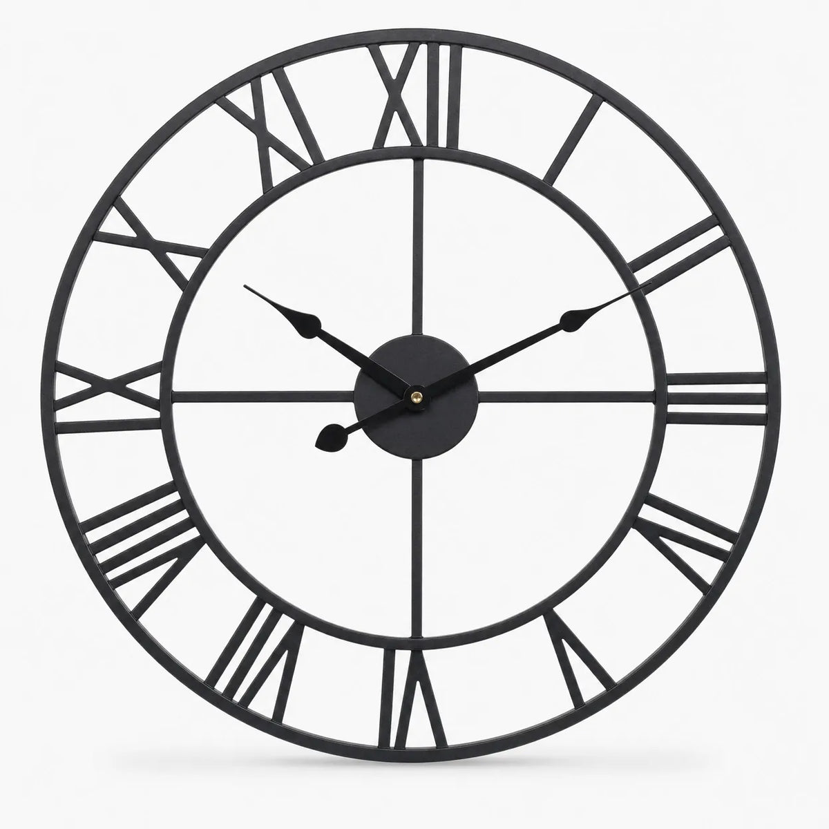 Royal Opera Black / 40 cm Large Skeleton Roman Wall Clock
