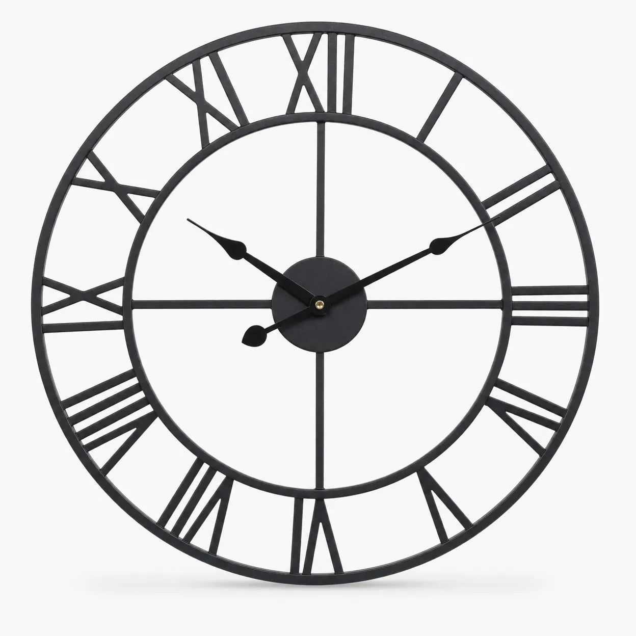 Royal Opera Black / 40 cm Large Skeleton Roman Wall Clock