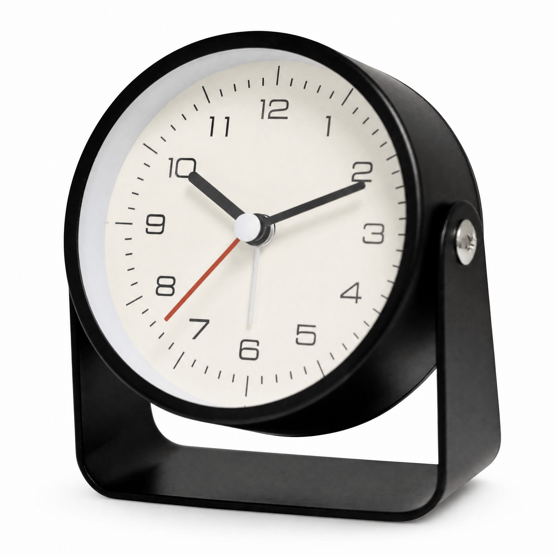 Royal Opera Black Alarm Clock Analogue Silent