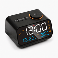 Royal Opera Black Alarm Clock FM Radio Snooze