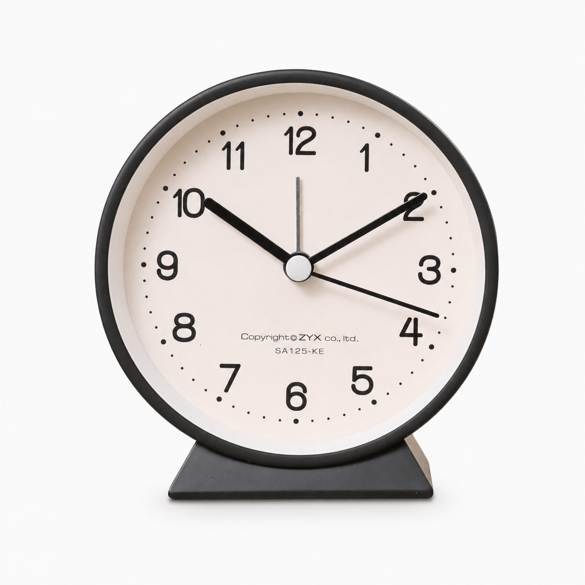 Royal Opera Black Classic Twin Bell Silent Alarm Clock