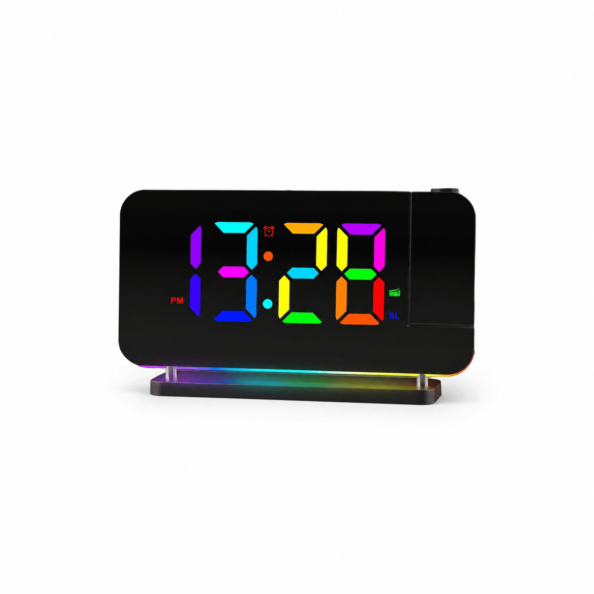 Royal Opera Black Kids Alarm Clock Projector Radio