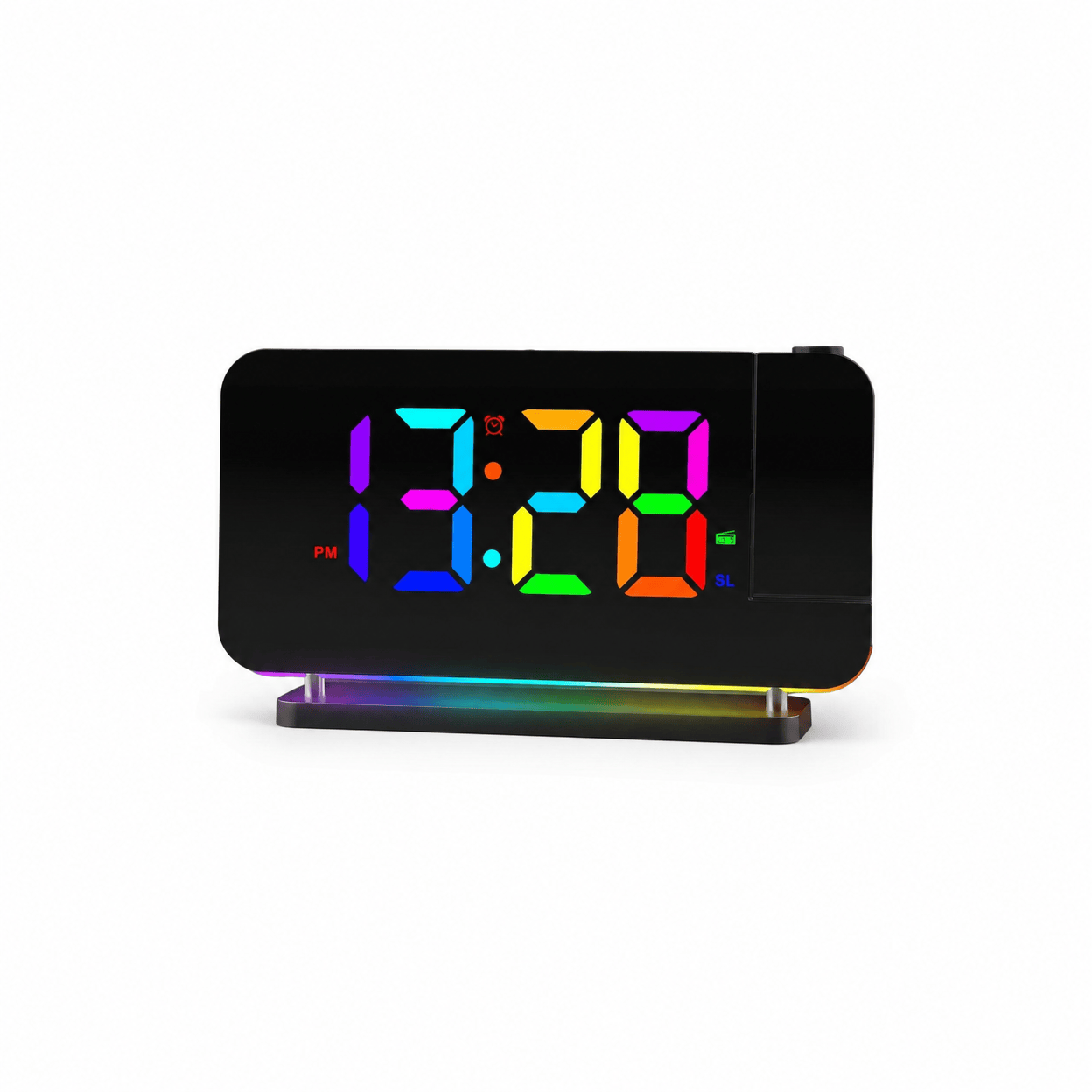 Royal Opera Black Kids Alarm Clock Projector Radio