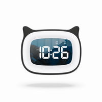 Royal Opera Black Kids Cat Alarm Clock Night Light