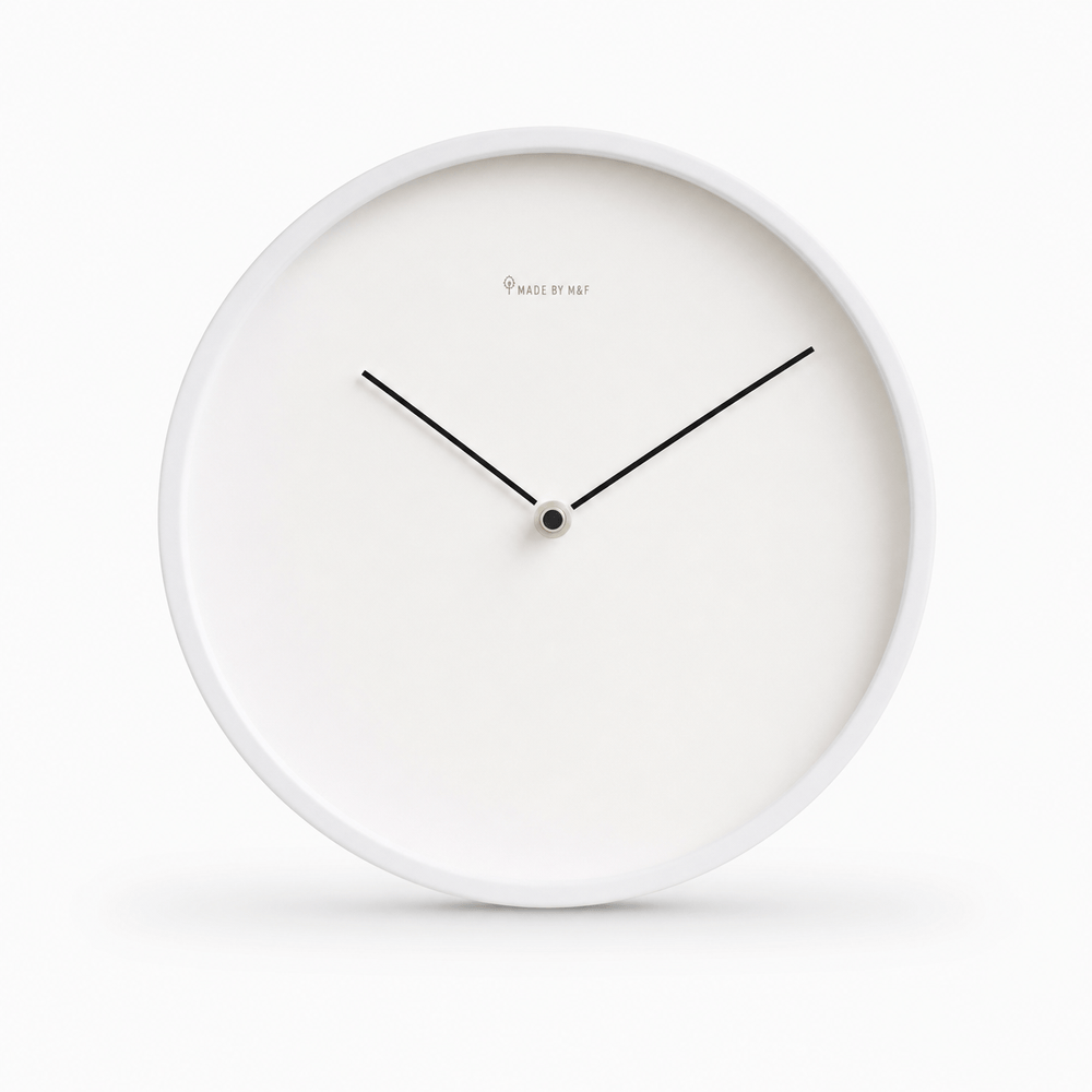 Royal Opera Black Minimalist Analog Wall Clock No Numerals