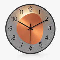 Royal Opera Black Modern Kitchen Wall Clock Silent Movement