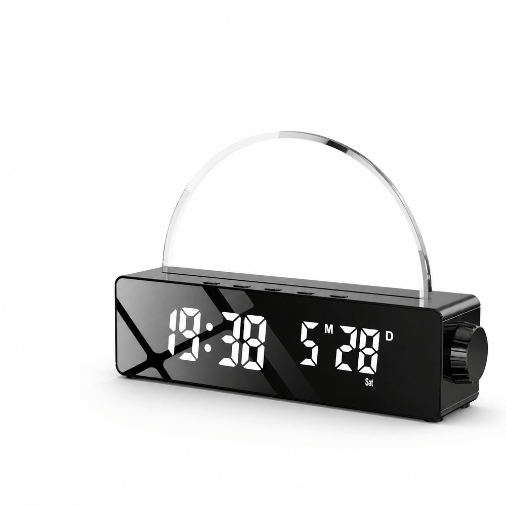 Royal Opera Black Sunrise Alarm Clock USB Charging