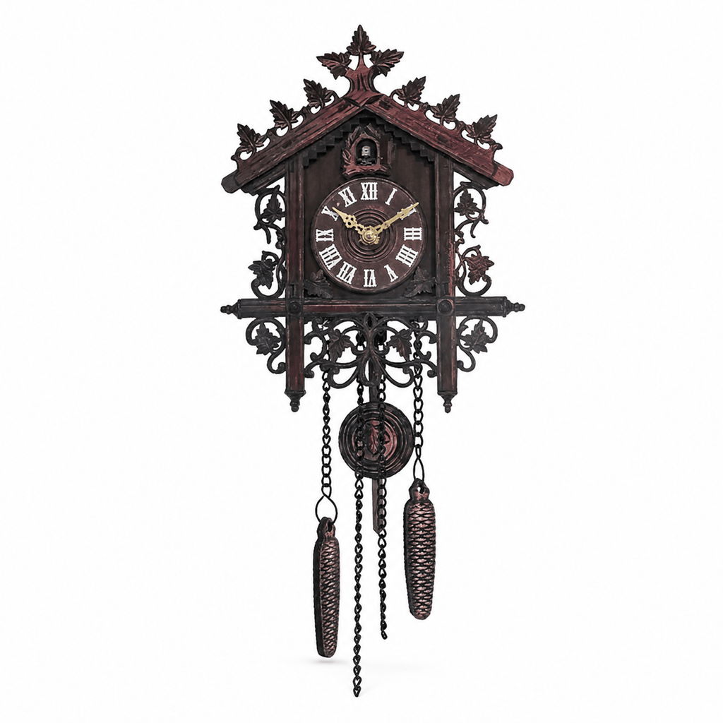 Royal Opera Black Vintage Farmhouse Pendulum Cuckoo Clock