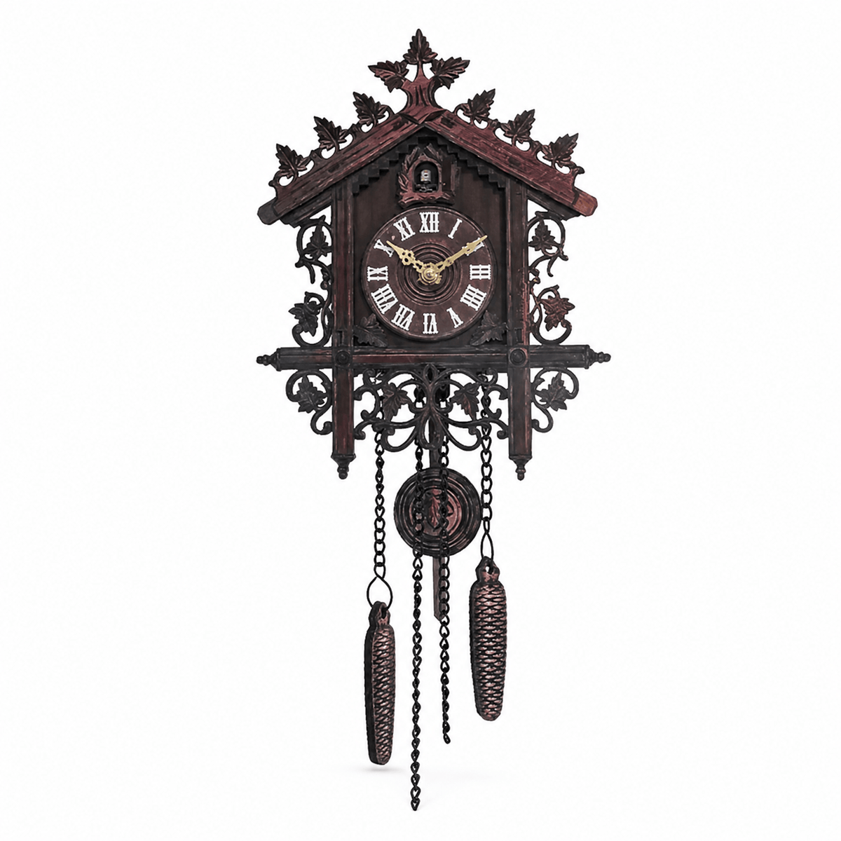 Royal Opera Black Vintage Farmhouse Pendulum Cuckoo Clock