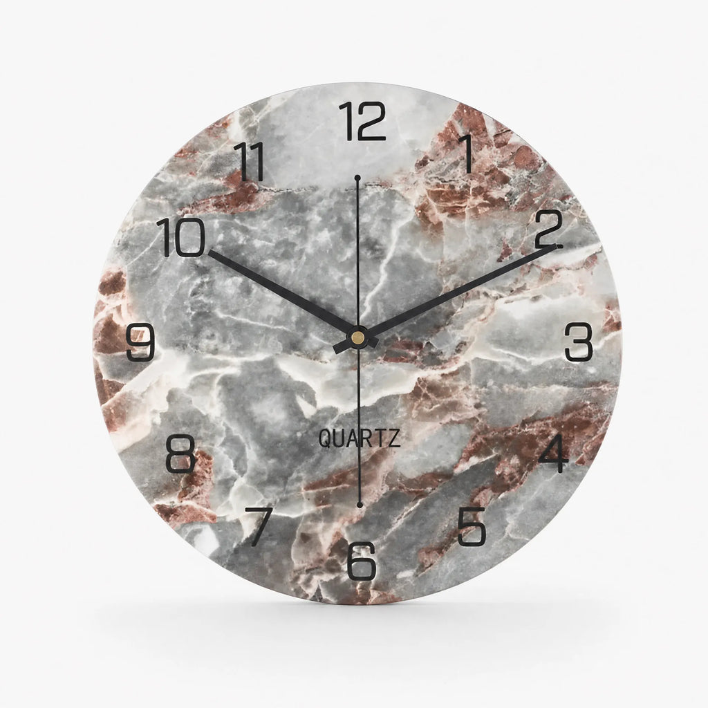 Royal Opera Blood Stone Wall Clock Modern Living Room