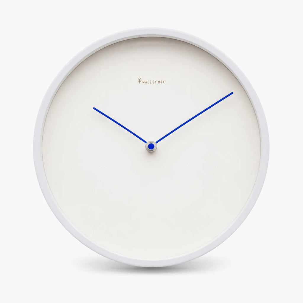 Royal Opera Blue Minimalist Analog Wall Clock No Numerals