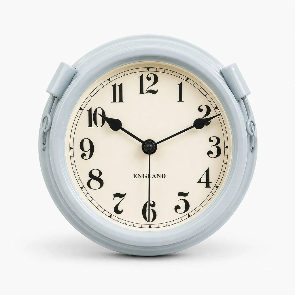 Royal Opera Blue Wall Clock Vintage Silent Movement