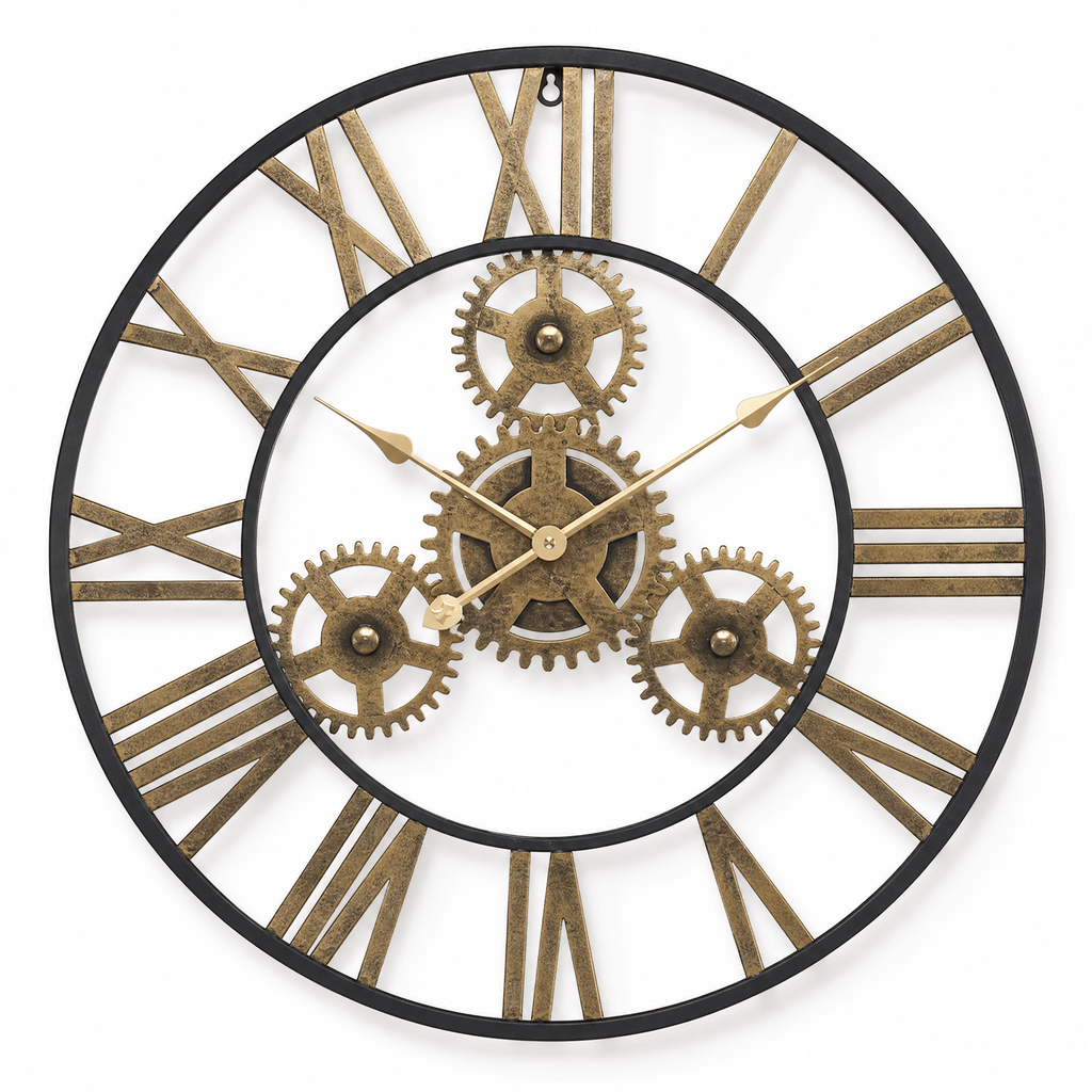 Royal Opera Bronze / 30 cm Wall Clock Steampunk Exposed Gears