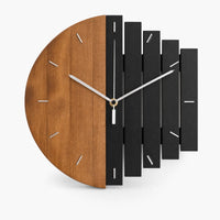 Royal Opera Brown Abstract Silent Wall Clock