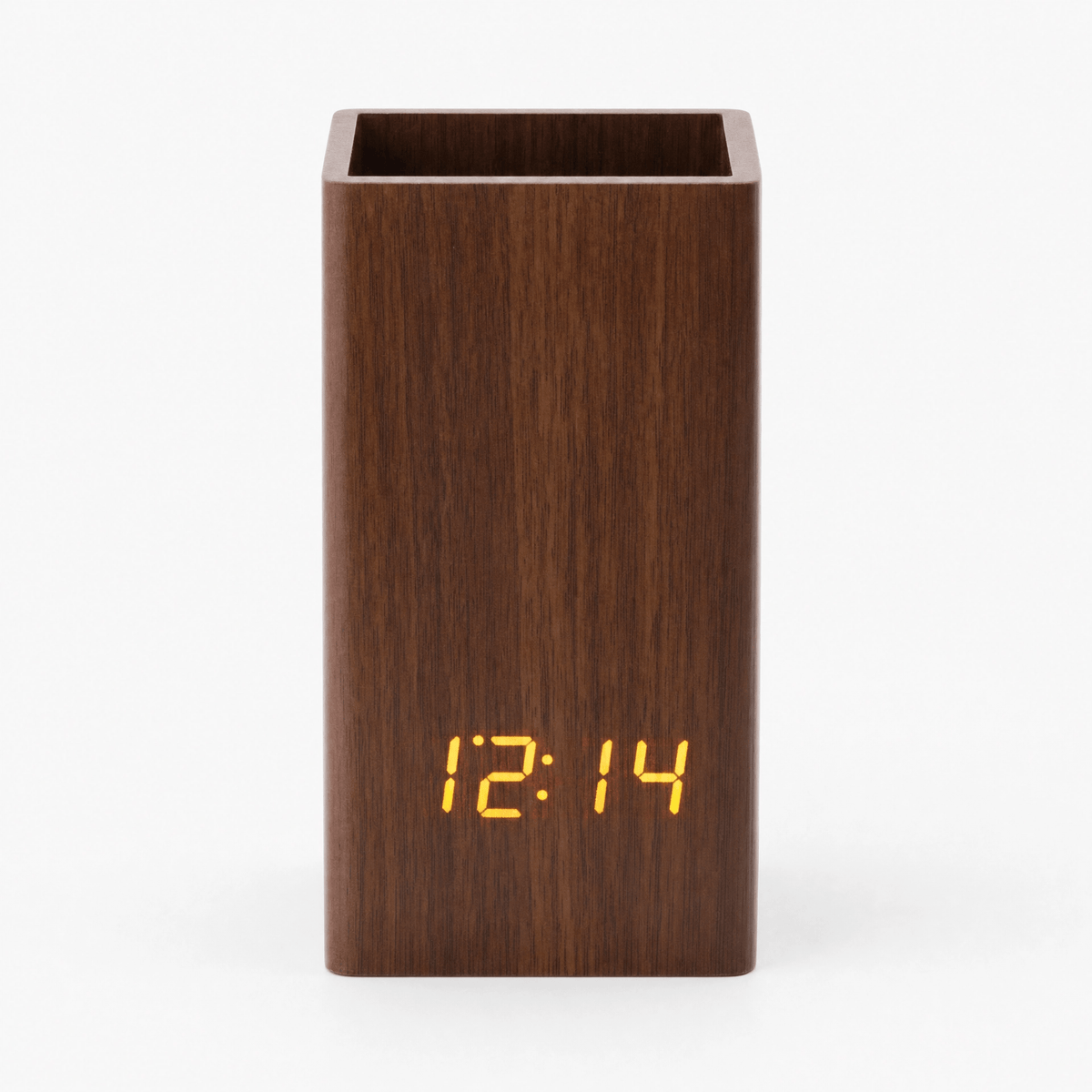 Royal Opera Brown Alarm Clock Digital Pen Holder