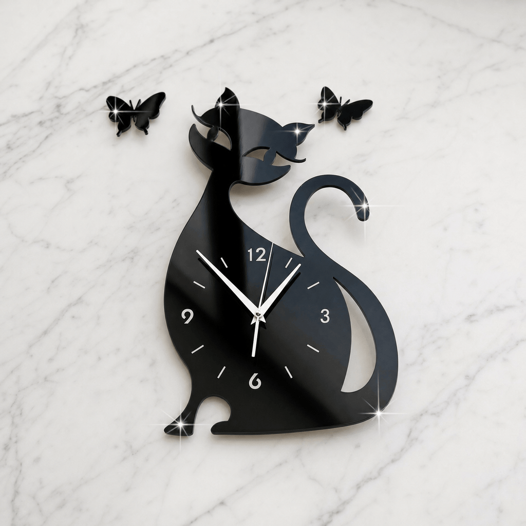 Royal Opera Cat Silhouette Wall Clock