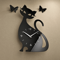 Royal Opera Cat Silhouette Wall Clock