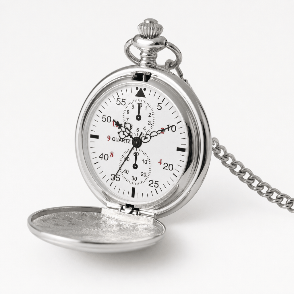 Royal Opera Classic Quartz Pocket Watch Chain