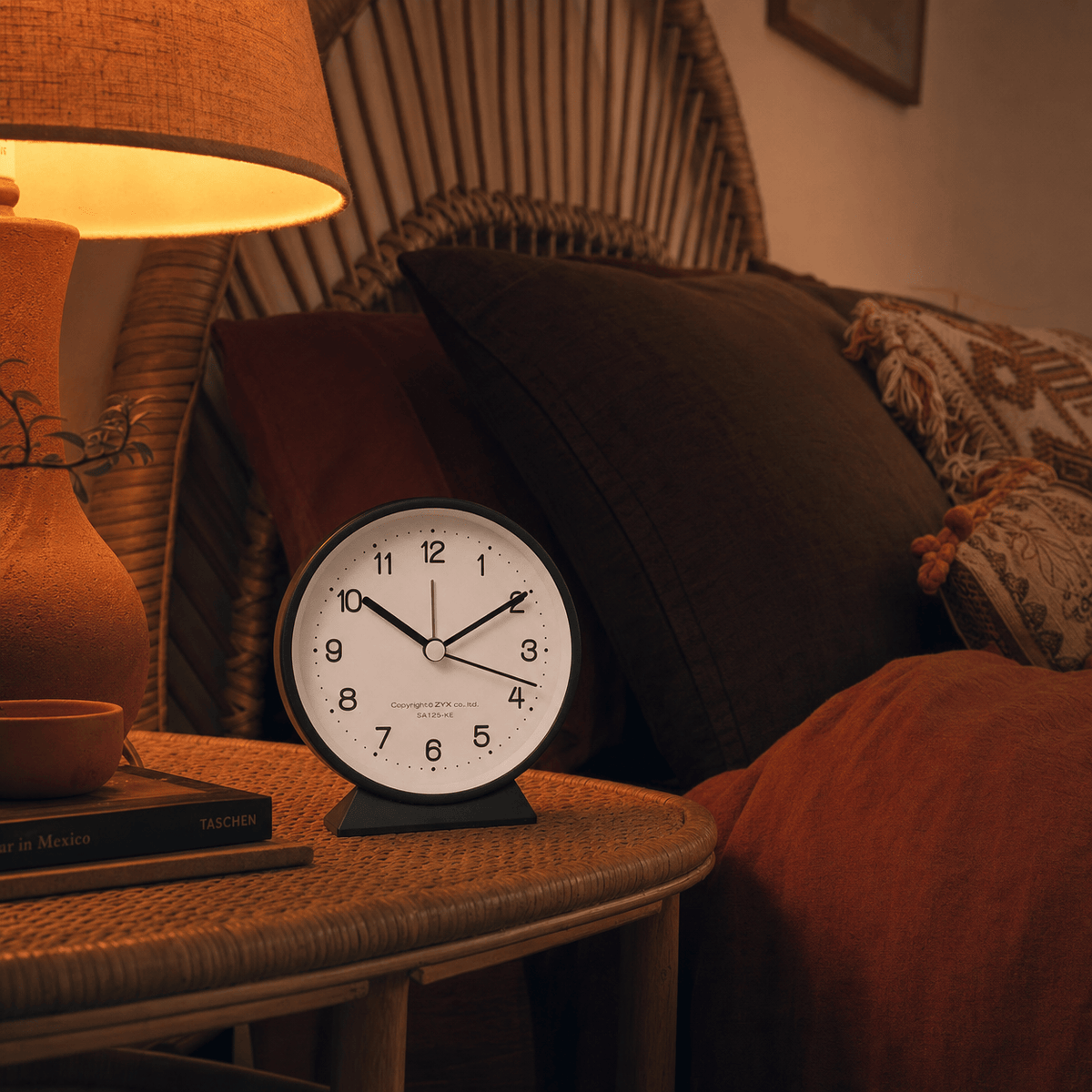 Royal Opera Classic Twin Bell Silent Alarm Clock