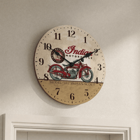 Royal Opera Clock Retro Wall Vintage Motorcycle