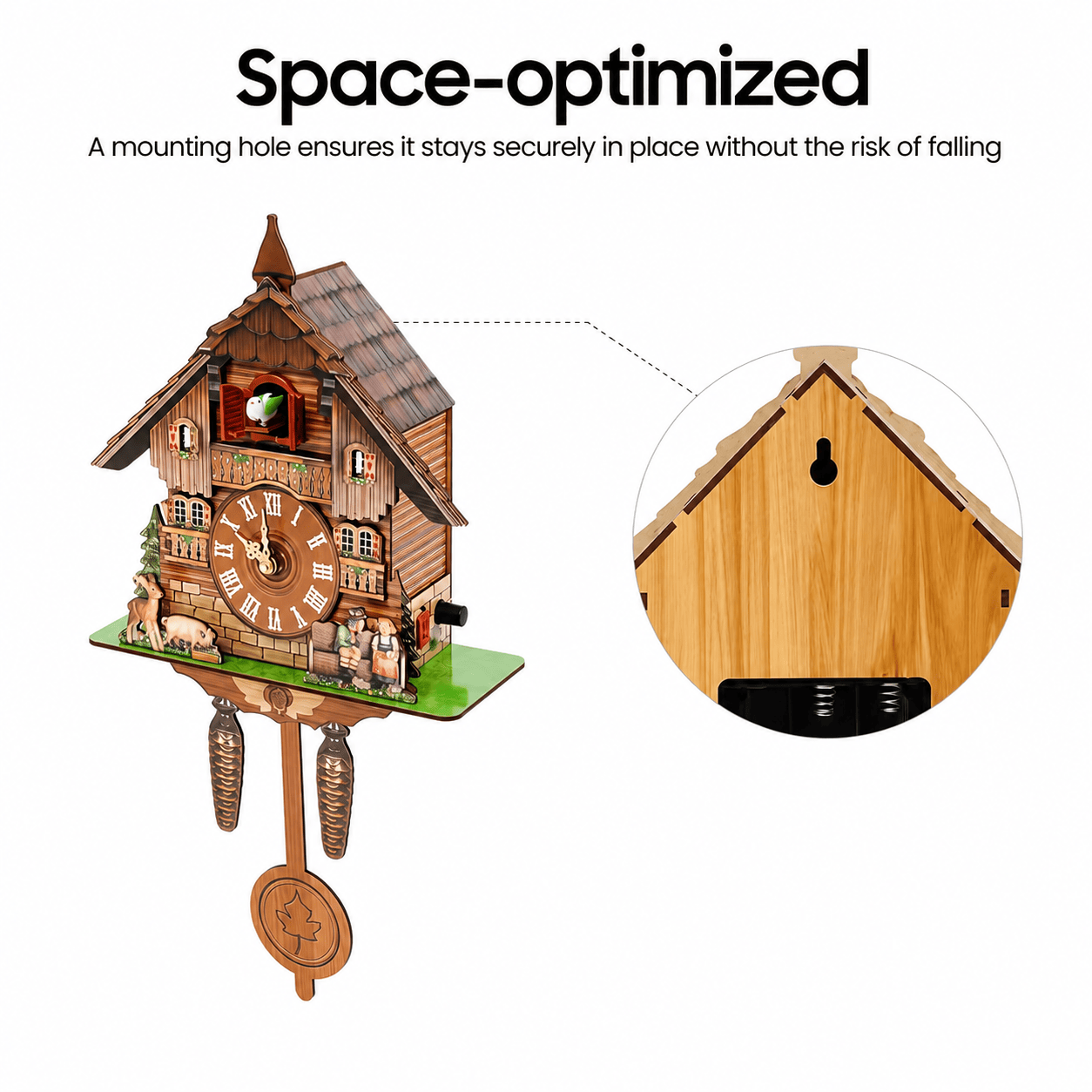 Royal Opera Cuckoo Clock Chalet Pendulum