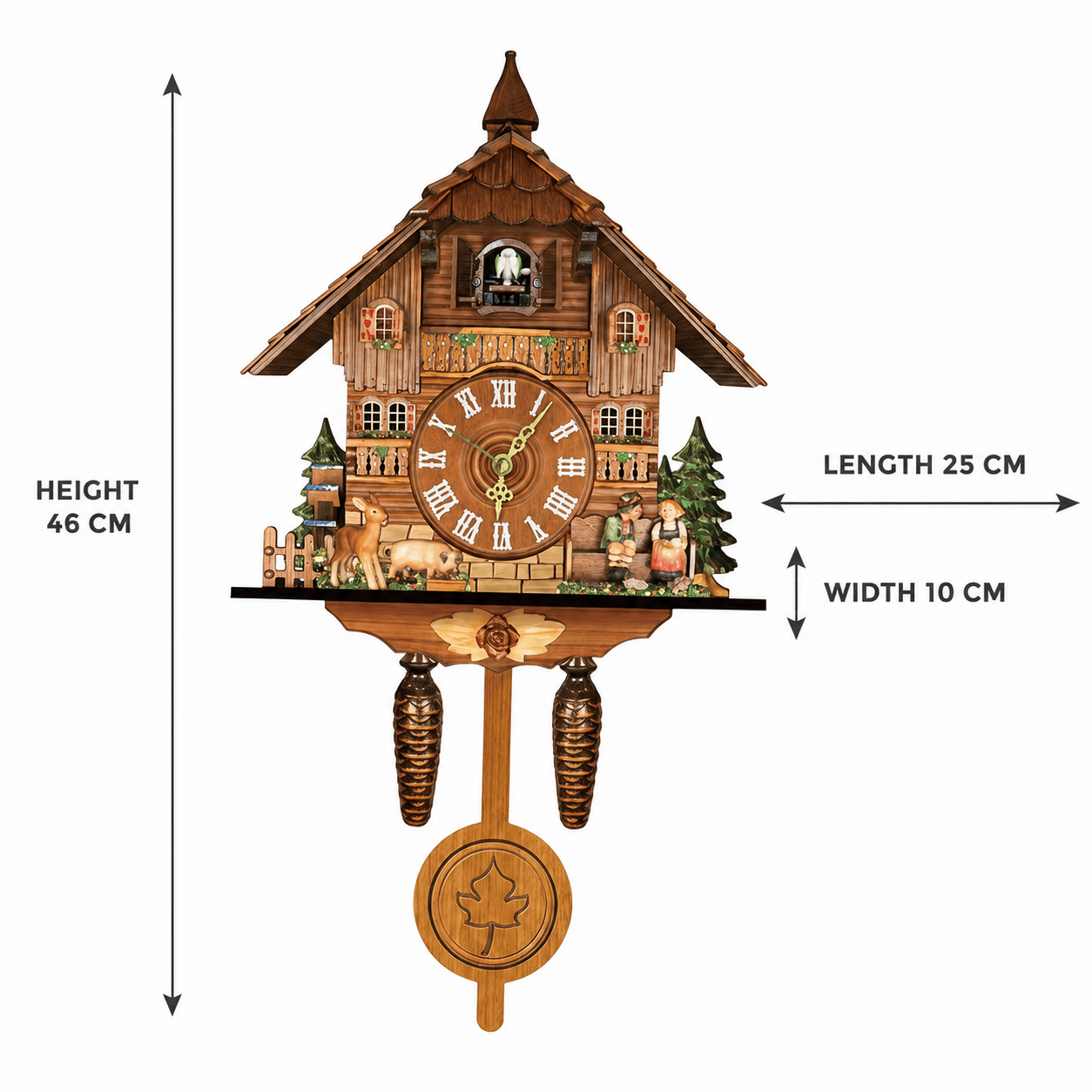 Royal Opera Cuckoo Clock Chalet Pendulum
