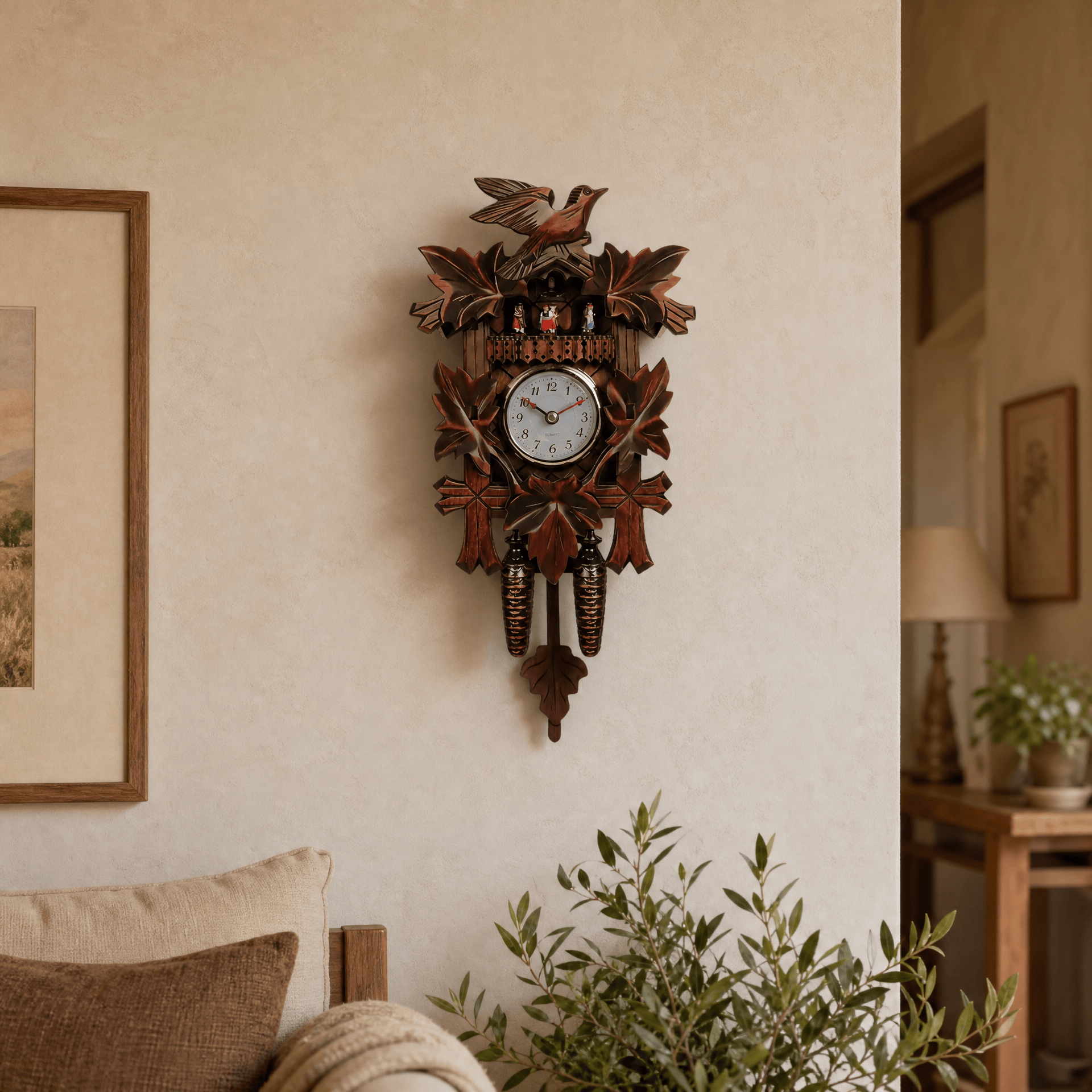Royal Opera Cuckoo Clock Hand Carved Pendulum
