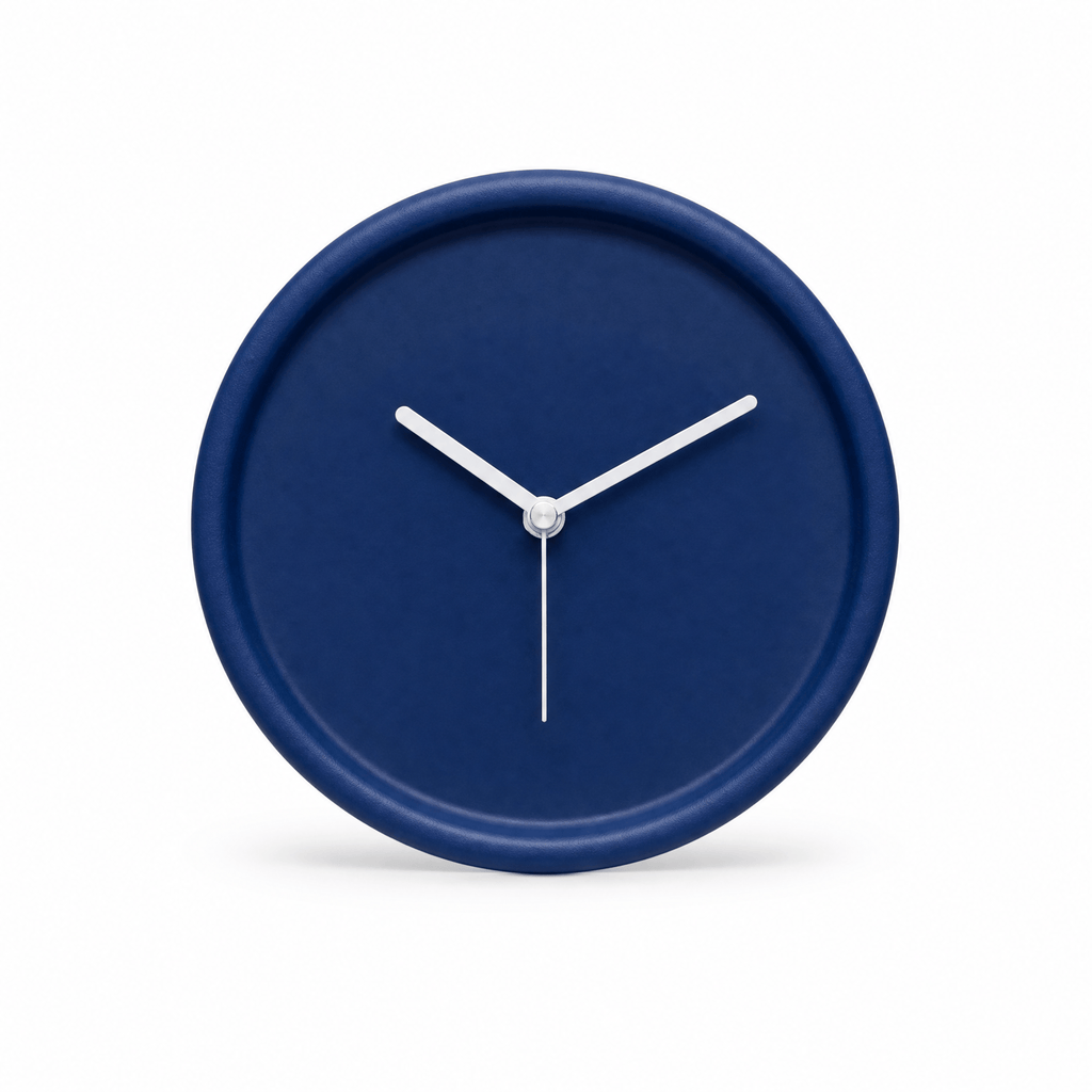 Royal Opera Dark Blue Round Silent Wall Clock