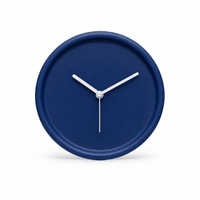 Royal Opera Dark Blue Round Silent Wall Clock