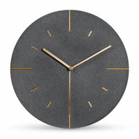 Royal Opera Dark Grey Minimalist Living Room Wall Clock