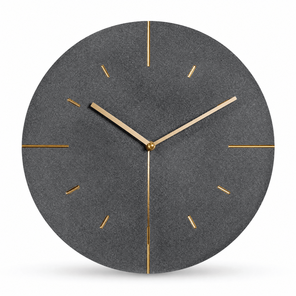 Royal Opera Dark Grey Minimalist Living Room Wall Clock