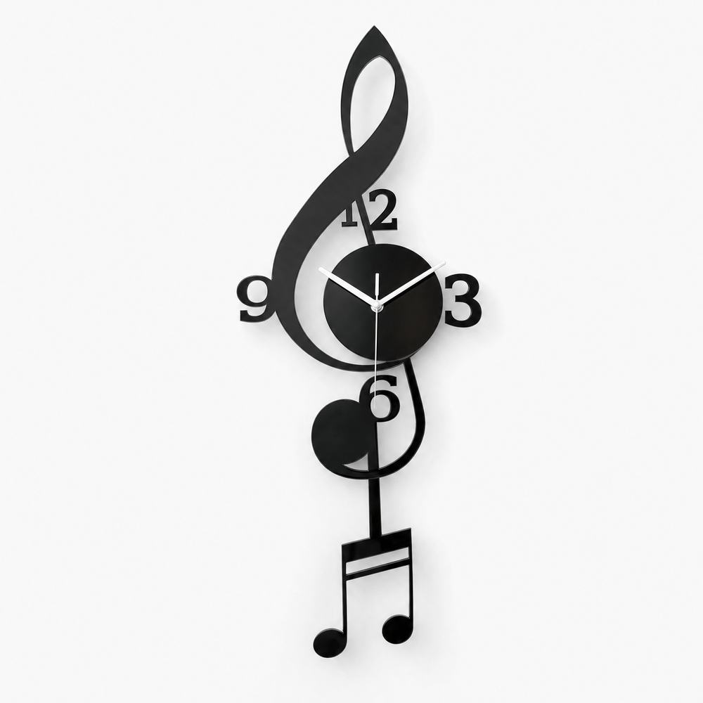 Royal Opera Design 1 Wall Clock Treble Clef Silent Movement