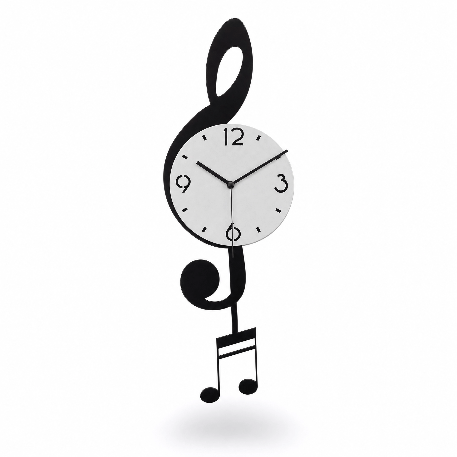Royal Opera Design 3 Wall Clock Treble Clef Silent Movement