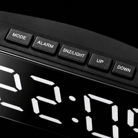 Royal Opera Digital Clock Curved LED Silent