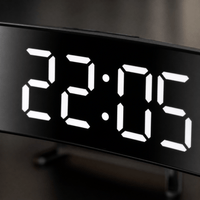 Royal Opera Digital Clock Curved LED Silent