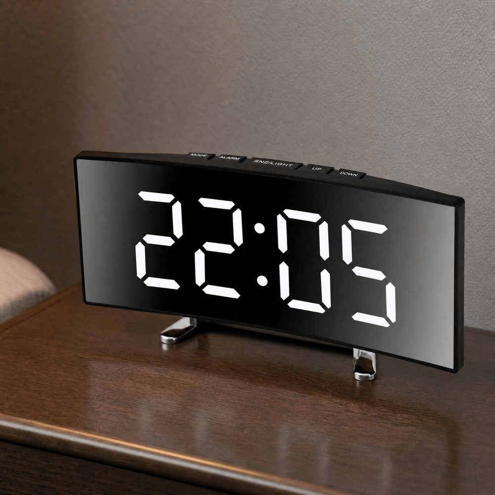 Royal Opera Digital Clock Curved LED Silent