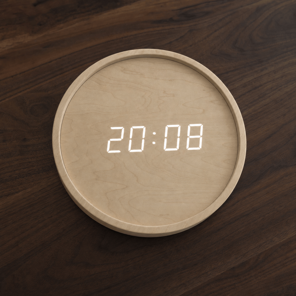 Royal Opera Digital Wooden Wall Clock Silent