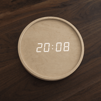 Royal Opera Digital Wooden Wall Clock Silent