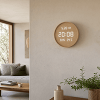Royal Opera Digital Wooden Wall Clock Silent