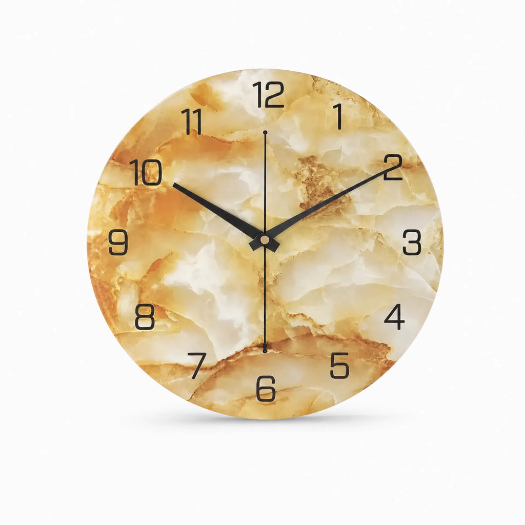 Royal Opera Fire Stone Wall Clock Modern Living Room