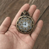 Royal Opera Floral Skeleton Pocket Watch For Men